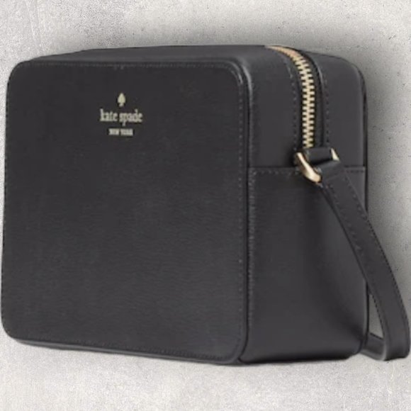 Kate Spade Sienna Refined Grain Leather Crossbody - Black - NWT - Picture 7 of 9
